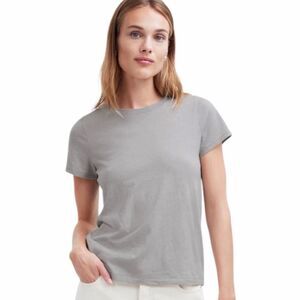 MADEWELL Women’s Light Gray Short Sleeve Northside Vintage Tee Size Medium